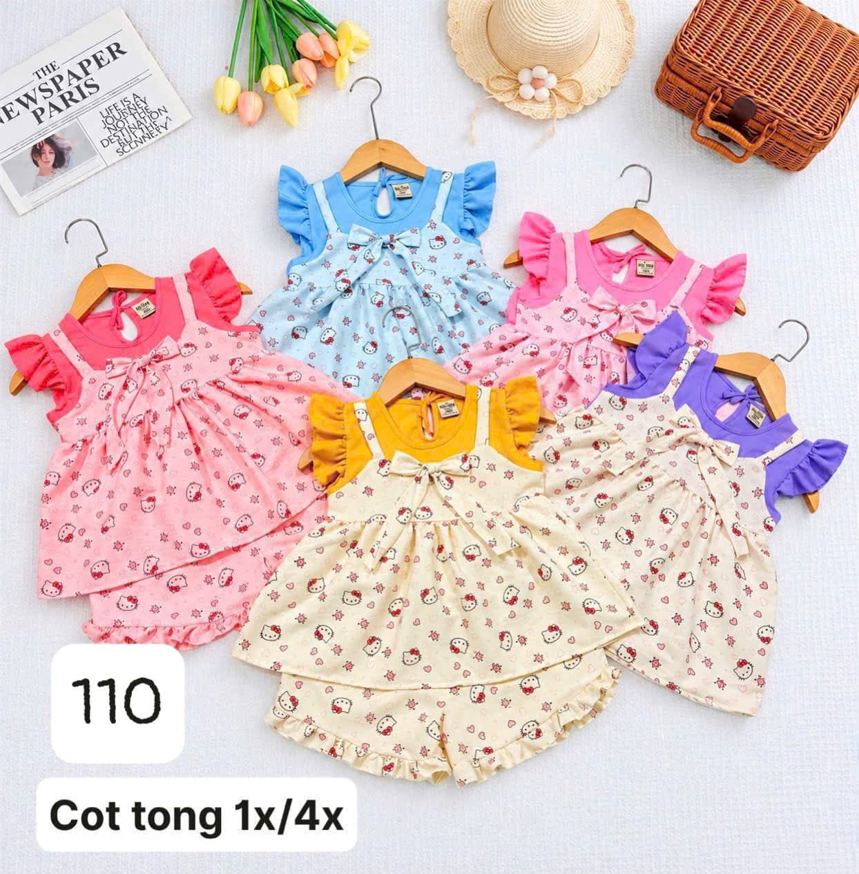 Bộ Sát Nách Thun Lạnh Cho Bé Trai & Bé Gái Ngày Hè - Quần áo trẻ em giá sỉ Kho Chị Mỹ